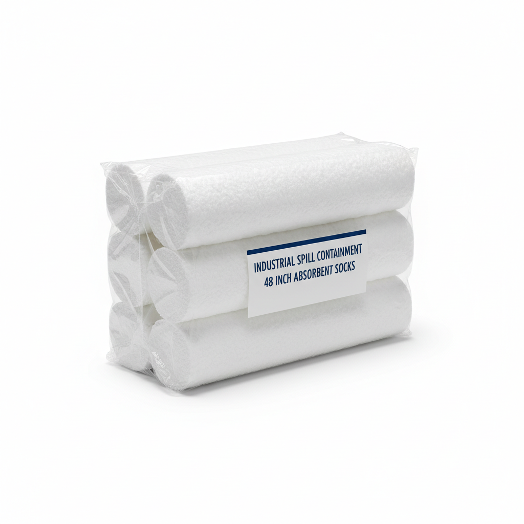Spill Containment Socks — 4-Pack Absorbent Barriers